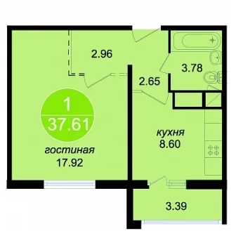 Продажа 1-комнатной квартиры, Ростов-на-Дону