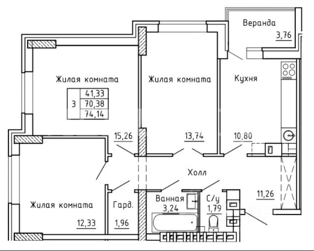 Квартира на продажу в Ростове-на-Дону, Магнитогорская улица, 2А фото №1