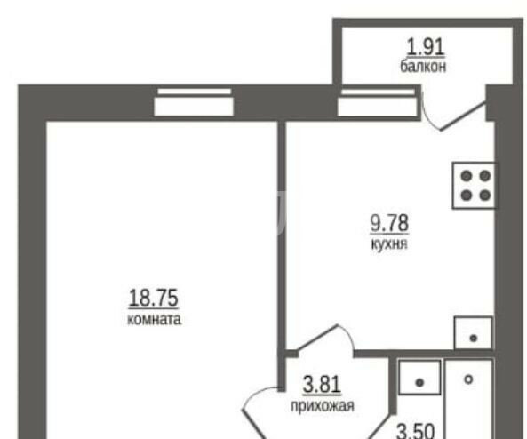 Квартира на продажу в Верхнетемерницком, Венеры, 24к3 фото №9